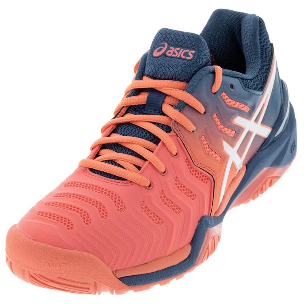 Asics women’s gel resolution-7 papaya/orange E751Y.701, Size US 8/EUR 39.5